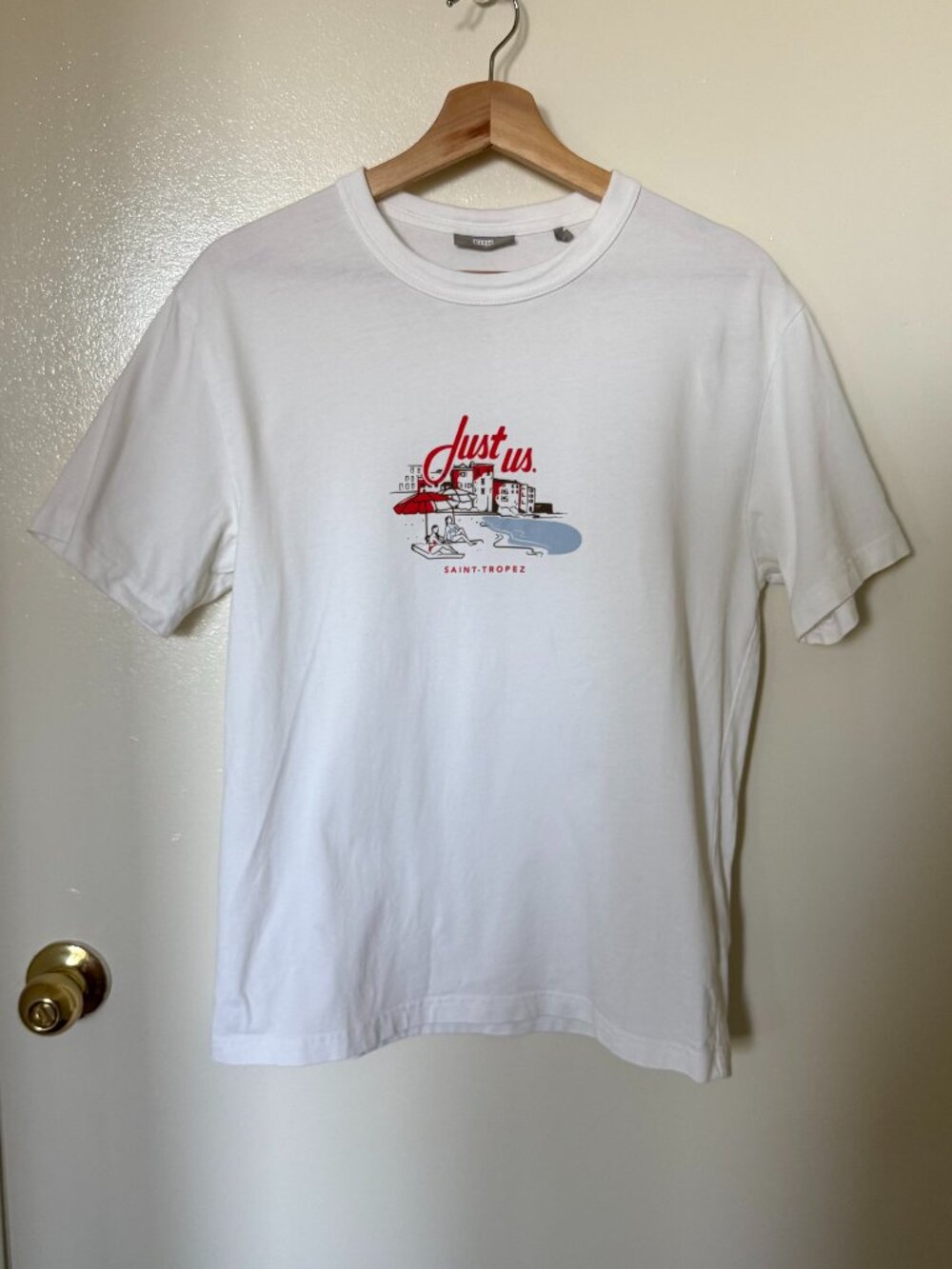 Kith Just Us Saint Tropez White Graphic Print T Shirt XS